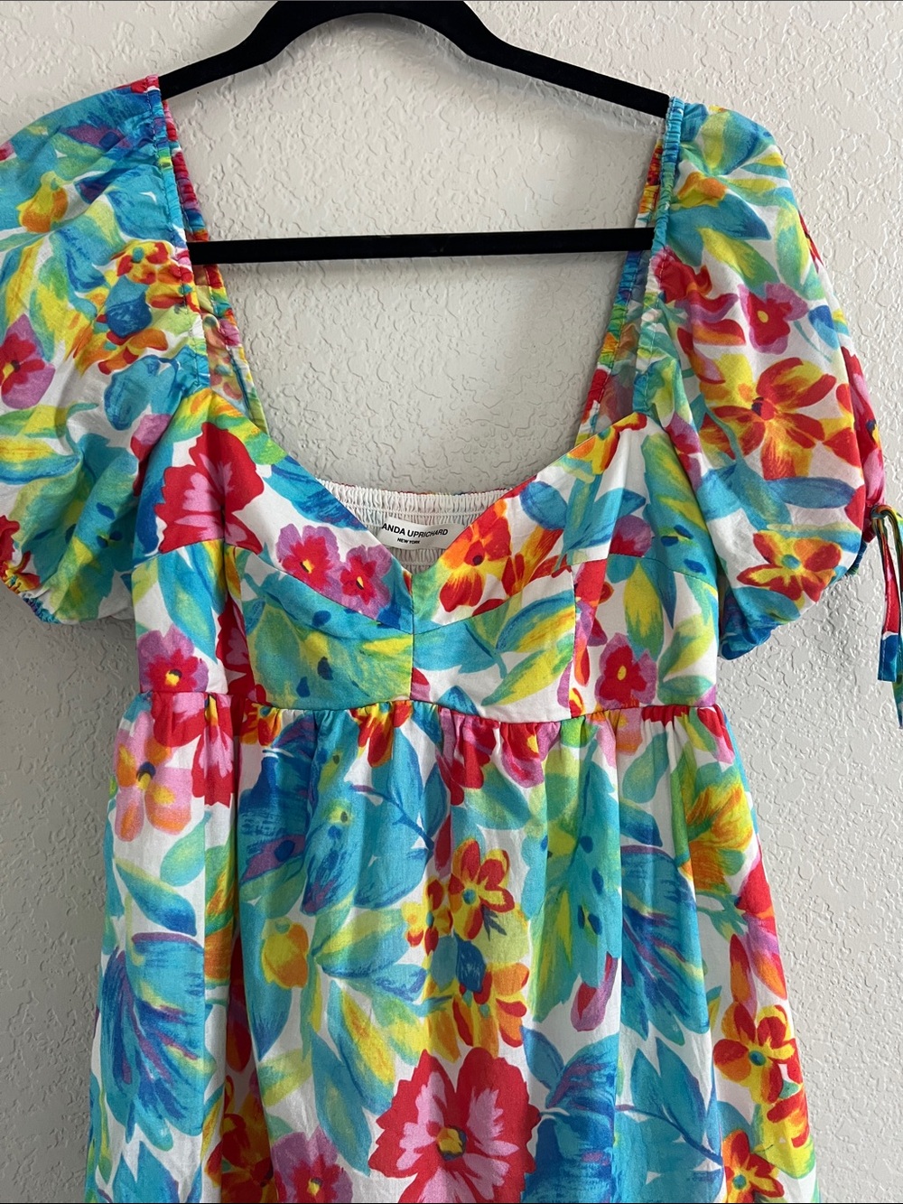 Amanda Uprichard Cicily Dress In Sorrento Print . Size Large - Picture 6 of 9